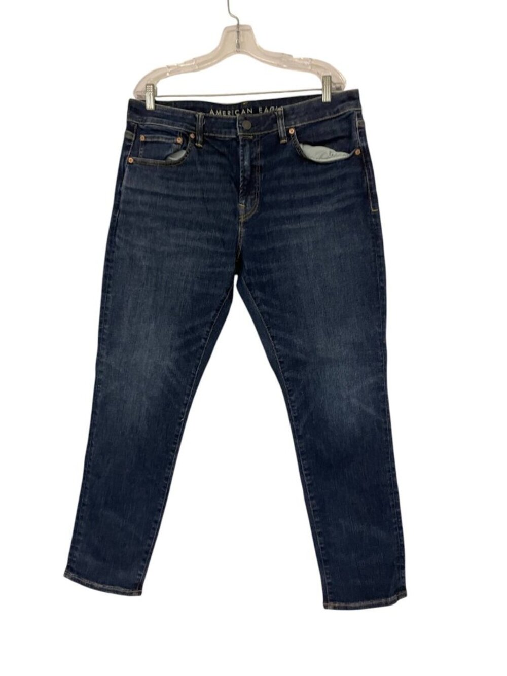 American Eagle Airflex+ Mens Jeans Blue Denim Sz 36x30 Regular Stretch